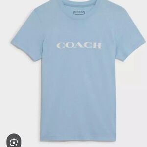 Coach Women's Blue T-Shirt New With Tags